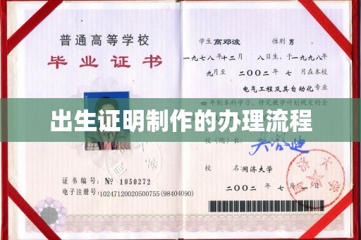 丰润出生证明制作的办理流程