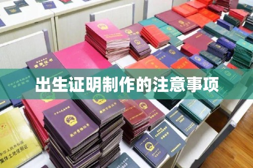 丰润出生证明制作的注意事项