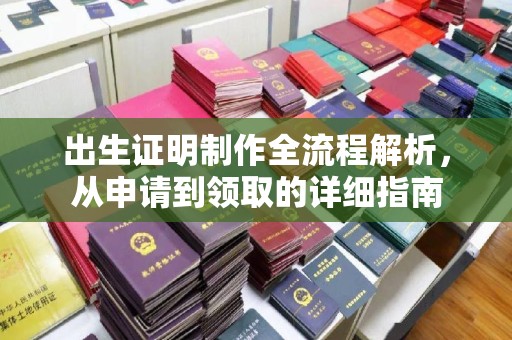 丰润出生证明制作全流程解析，从申请到领取的详细指南