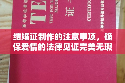 丰润结婚证制作的注意事项，确保爱情的法律见证完美无瑕